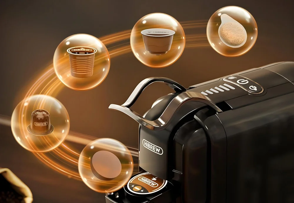 coffee machine capsules and ground