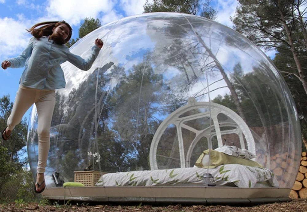 inflatable crystal bubble tent